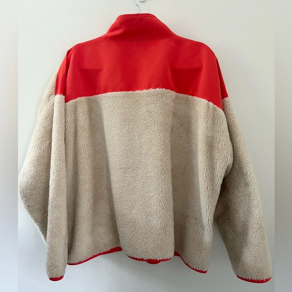 J. Crew Superplush Full Zip Colorblock Sherpa Size XXL